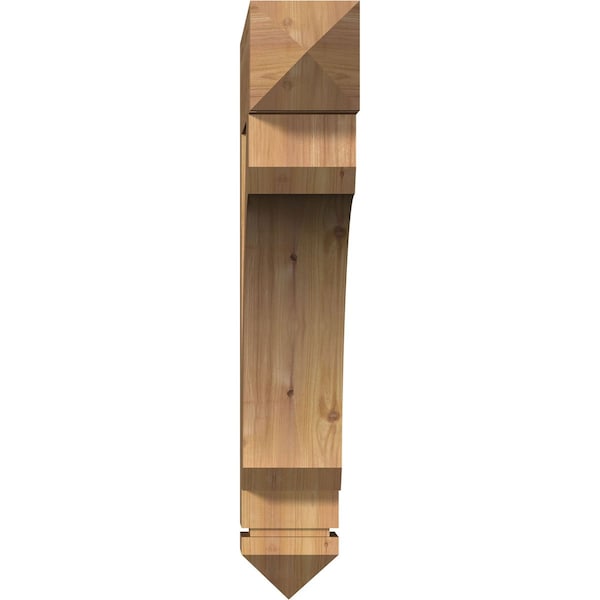 Legacy Arts & Crafts Smooth Bracket, Western Red Cedar, 5 1/2W X 32D X 32H